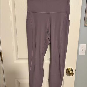 Lululemon Athletica Mauve High-Waisted Leggings